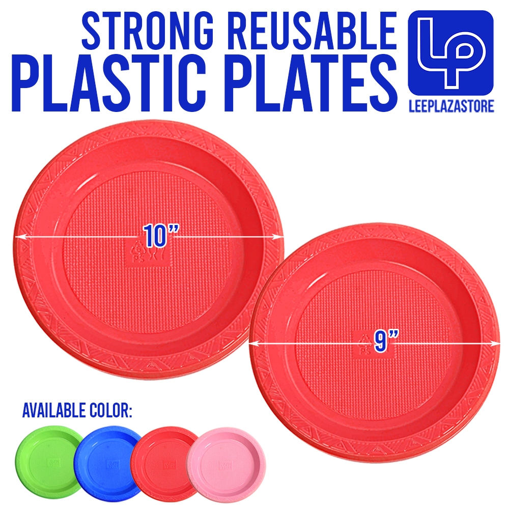 Strong reusable hotsell plastic plates