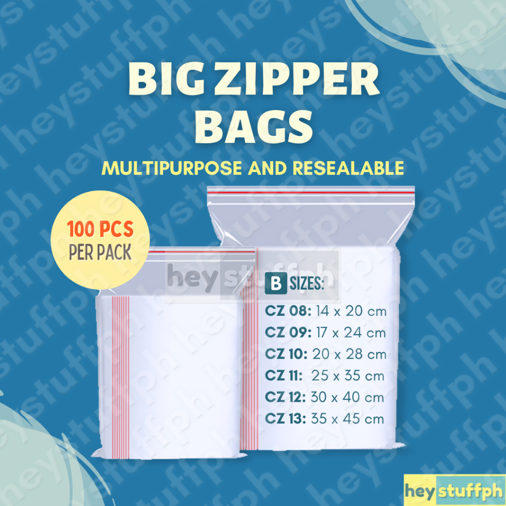 30 Pack Large Big Zip Lock Zipper Reclosable Storage Plastic Bags 20x28 3  MIL