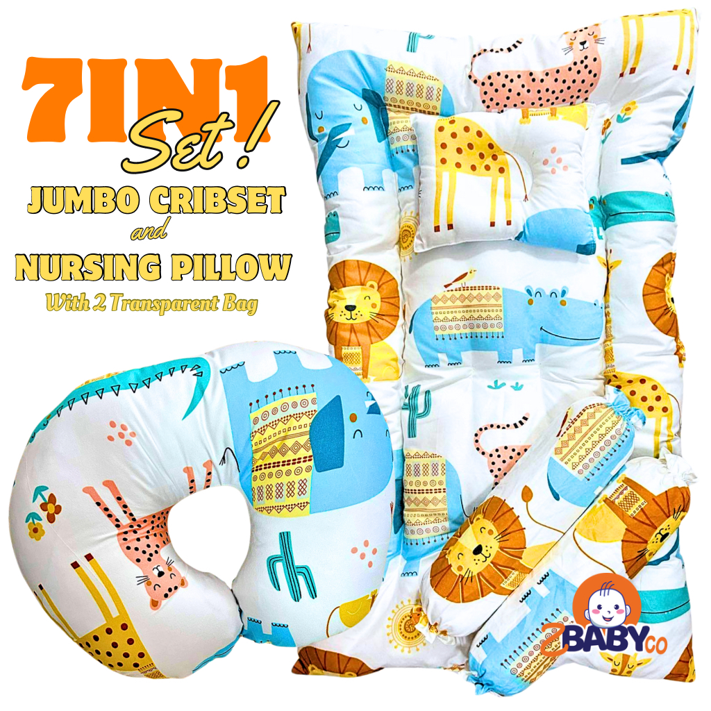 Baby crib 2024 pillow set