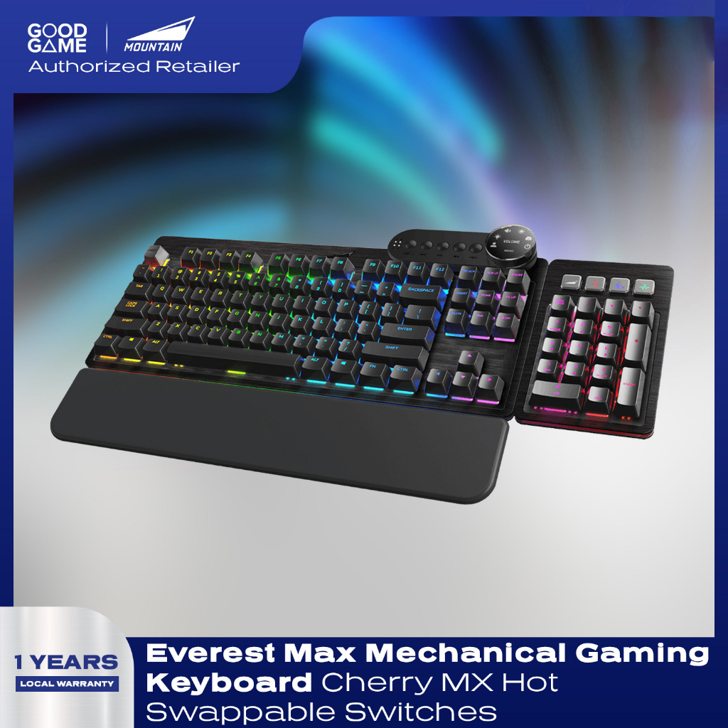 Everest Max - Modular hotswap mechanical keyboard with displays