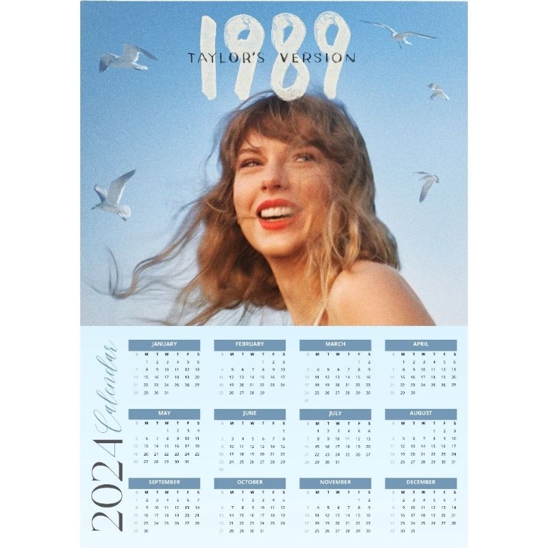 A4 Size Taylor Swift 2024 Wall Calendar, calendrier taylor swift 2024