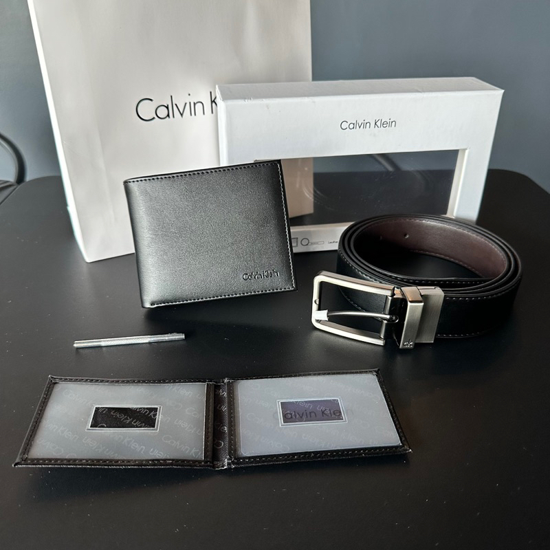 Calvin klein wallet clearance and belt set