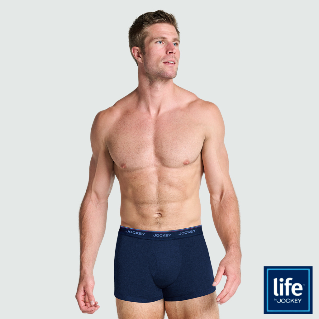 Jockey Life Men's 4-Pack Cotton Stretch Long-Leg Boxer Briefs