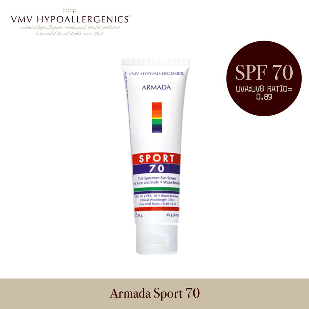 VMV Hypoallergenics Armada Sport 70 Sun Screen for Face and Body