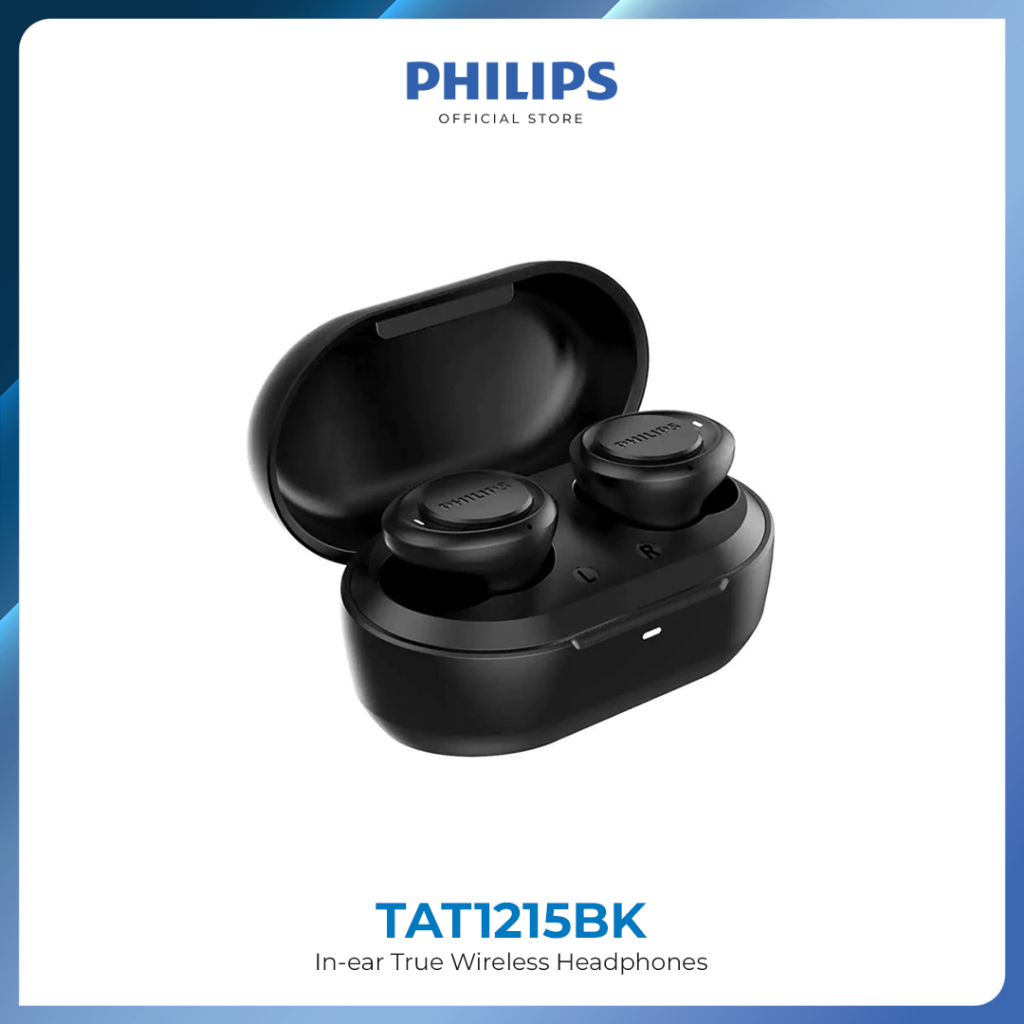 PHILIPS True Wireless In ear Headphones TAT1215 6mm driver