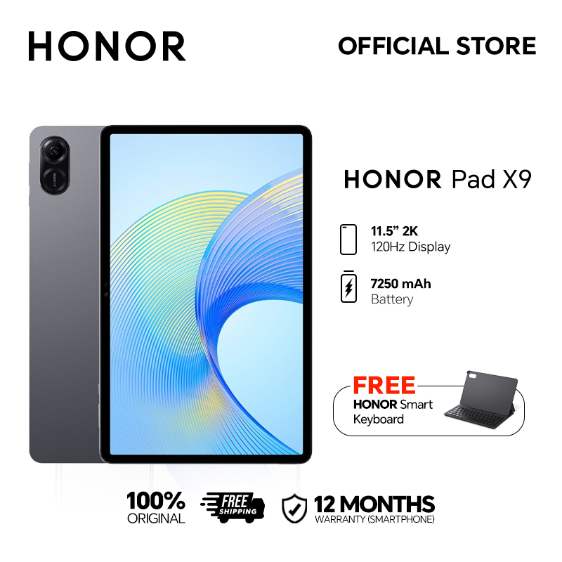 HONOR Pad X9 11.5 120Hz 2K HONOR Fullview Display 7250 mAh Battery Tablet  with FREE SMART KEYBOARD