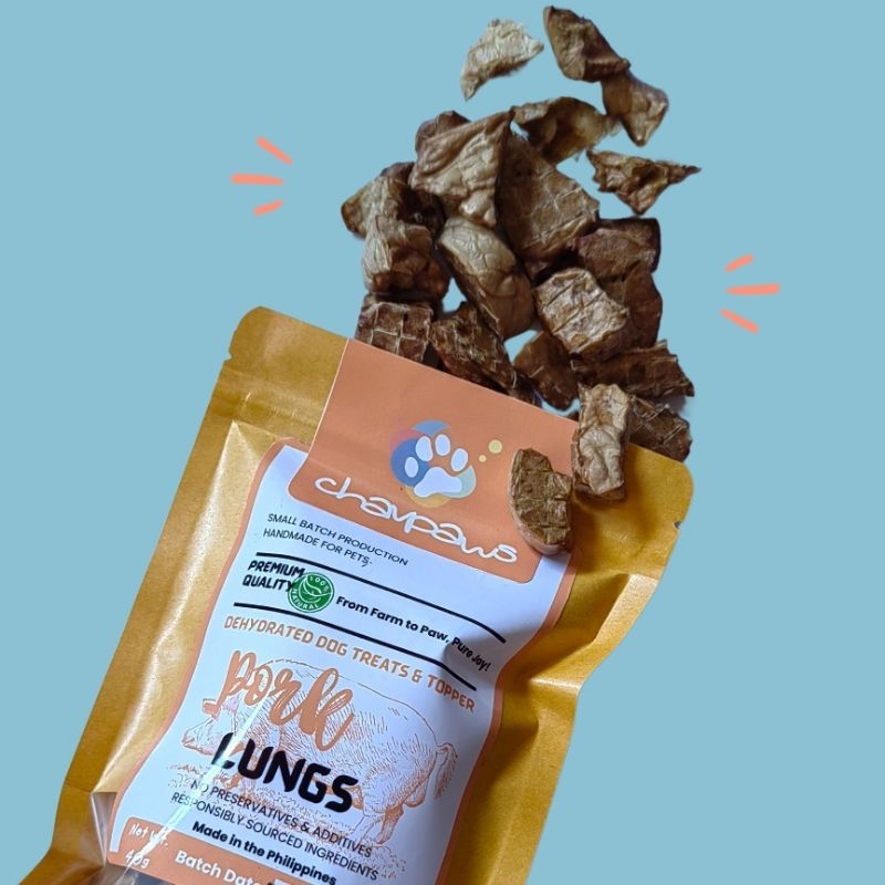 PORK LUNGS 40g 20g All Natural Dehydrated Premium Dog Cat