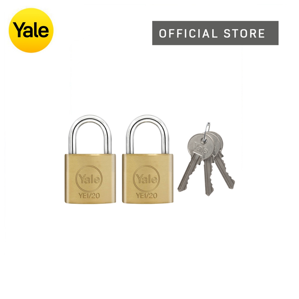 Yale Shop SA  40mm Brass Padlock - Duo Pack