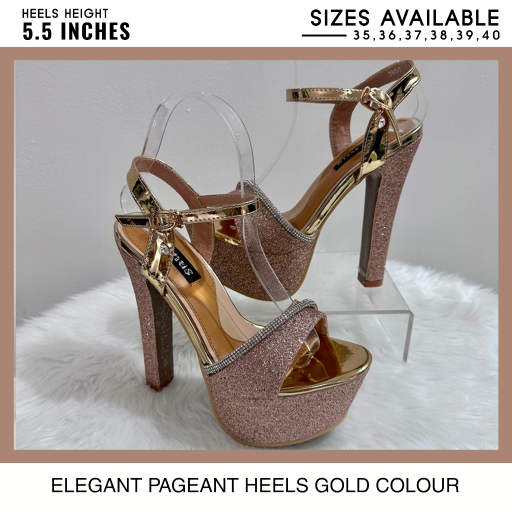 High on sale heels inches