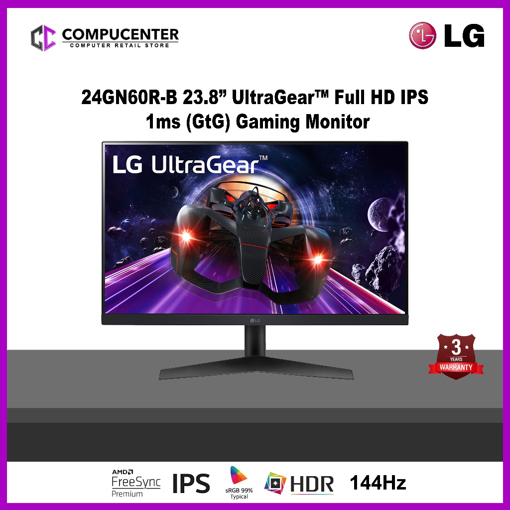 24 UltraGear FHD IPS 1ms 144Hz HDR Monitor with FreeSync™