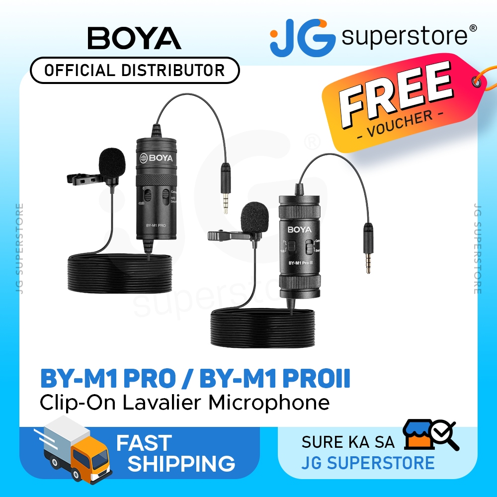 BOYA Universal Omnidirectional Condenser Microphone - works with all  microphone inputs! BY-M1S