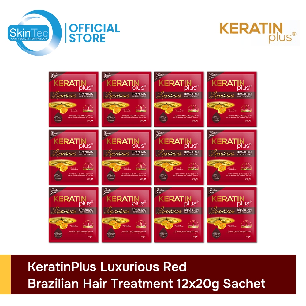 Keratin Plus RED Luxurious Brazilian Hair Treatment (20g) 12 pcs