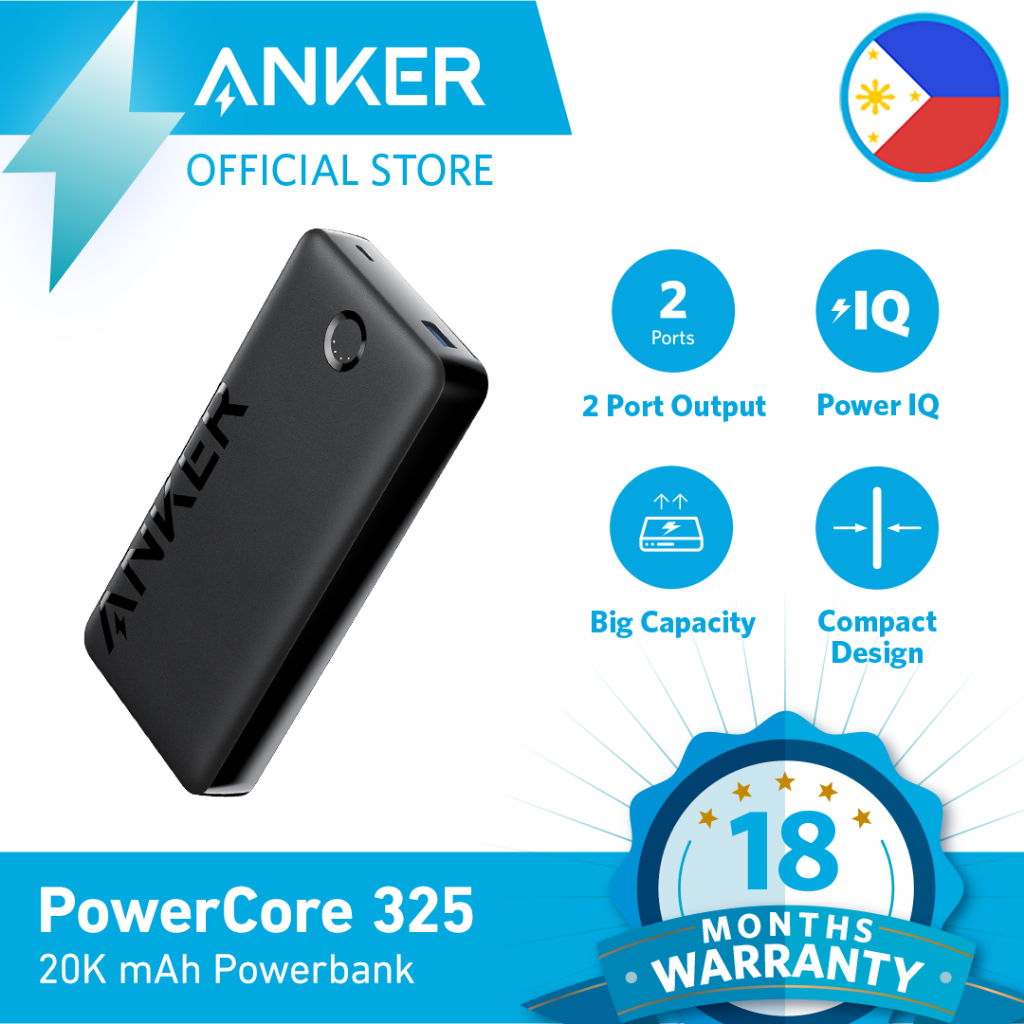 Anker 325 PowerCore 20K Pro Powerbank Black