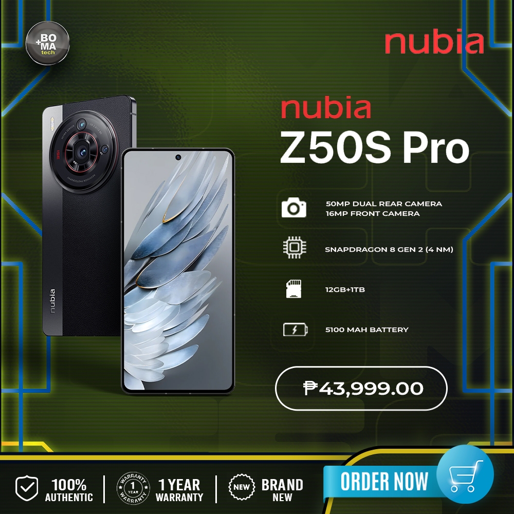 ZTE Nubia Z50S Pro Snapdragon 8 Gen 2, 16GB+1TB 6.78'' AMOLED Unlocked Dual  Sim