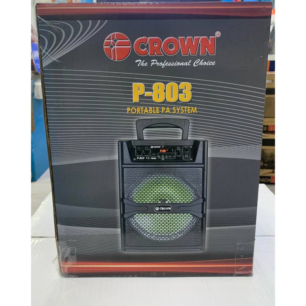 Crown portable best sale sound system