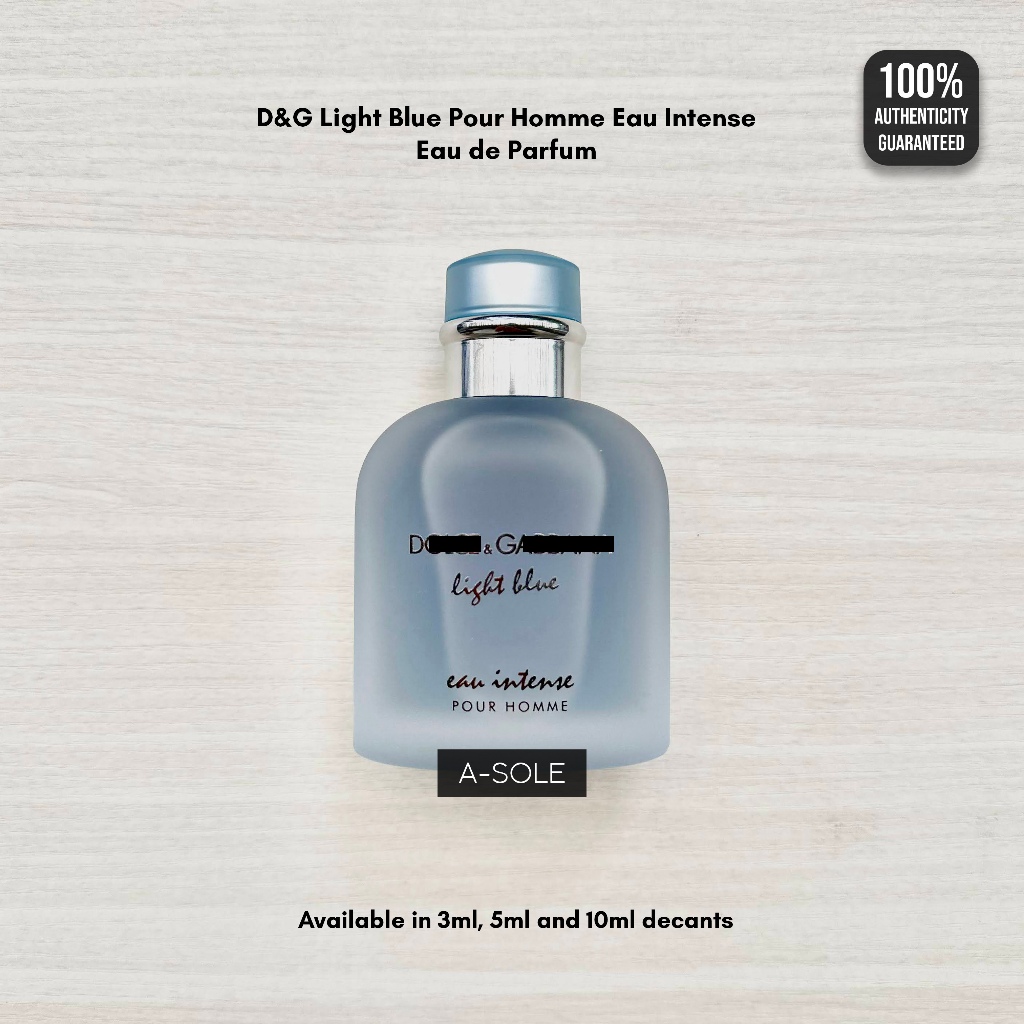 DECANT) 𝐃&𝐆 Light Blue Eau Intense Pour Homme EDP 