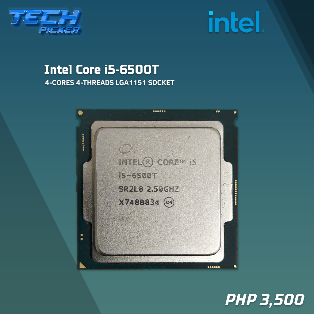 Intel Core i5 6500T - 6th Gen Skylake, LGA 1151, 6M Cache, up to 3.10 GHz  Processor