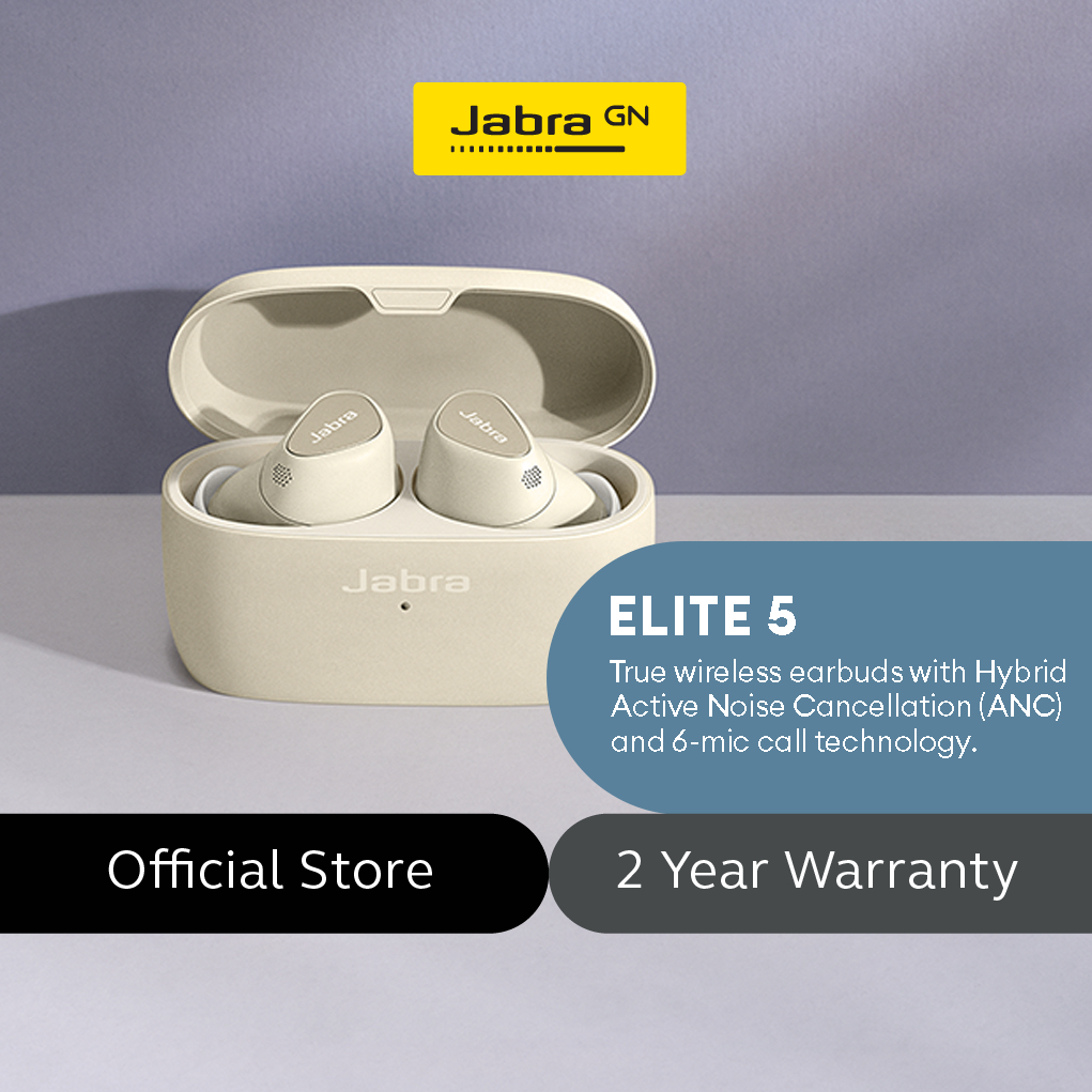 Jabra Elite 5 True Wireless Earbuds With Hybrid Anc, Headphones &  Microphones, Electronics