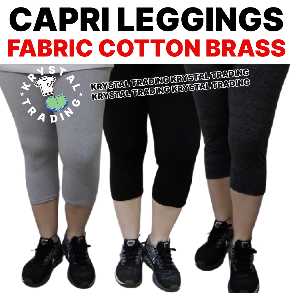 Premium Cotton Capri 3/4 Length Leggings