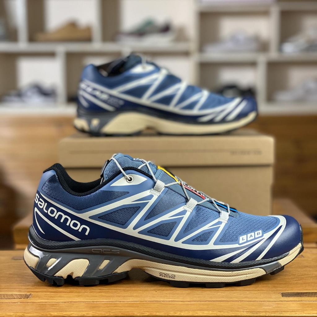 Salomon hot sale blue shoes