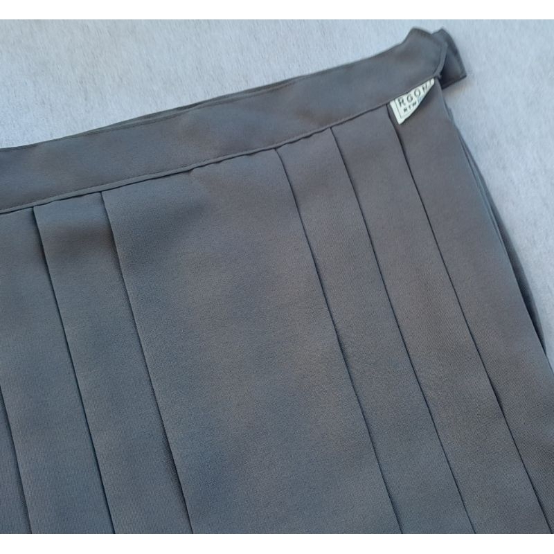 RGON Gray Palda School Uniform Skirt Katrina Fabric BackPleats 35 40 45 50 55 60 65 Shopee Philippines