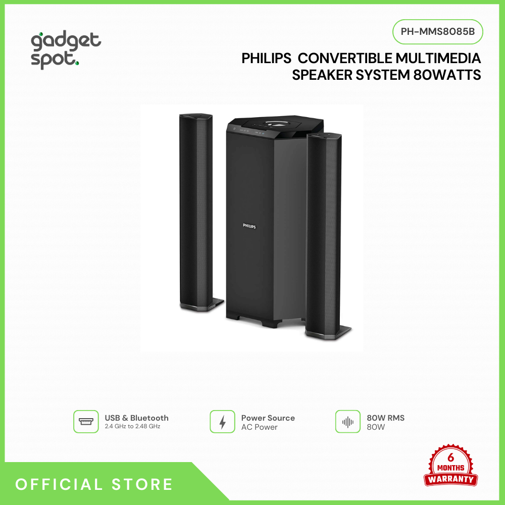 Philips 2.1 ch speaker best sale mms 8085b