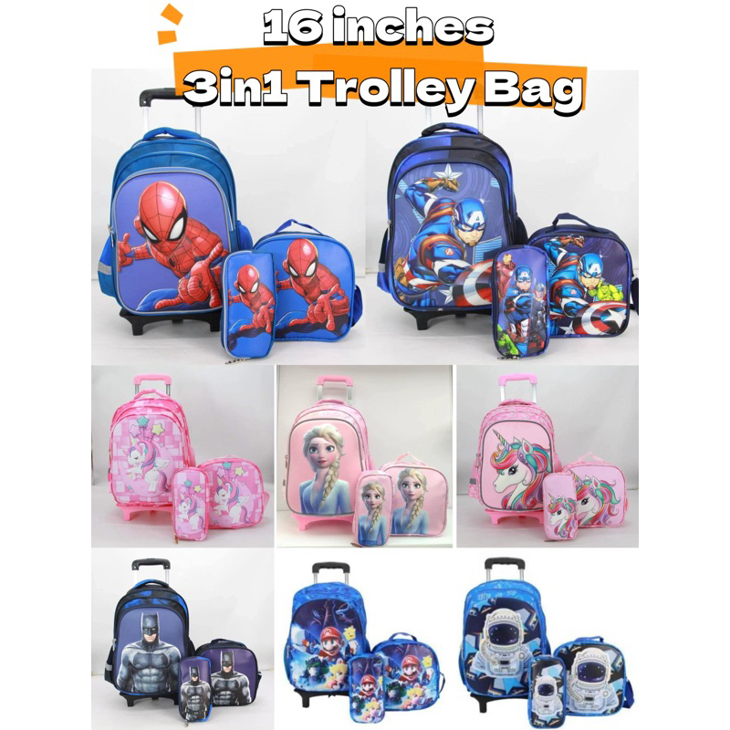 Character trolley school on sale bags