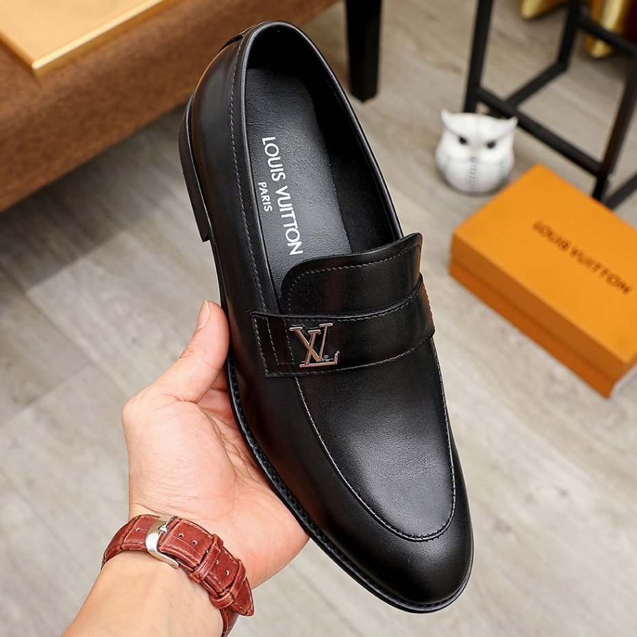 Men Black Louis Vuitton Formal Shoes