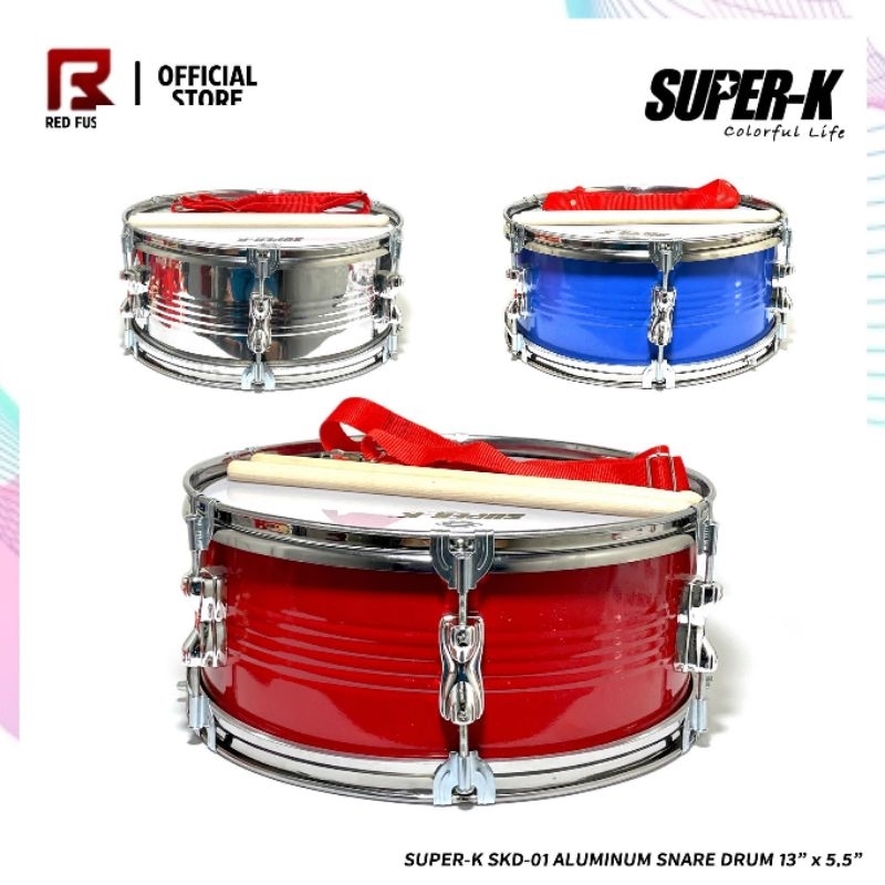 Super-K SKD-01 Aluminum Snare Drum 13 x 5.5