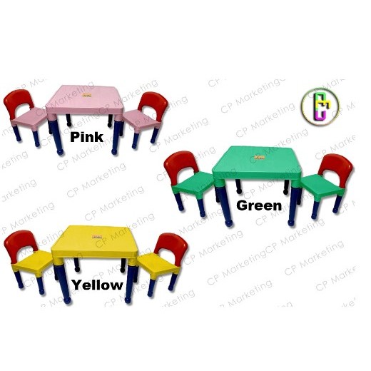 Kids Study Table w Chair Plastic Table Set Shopee Philippines