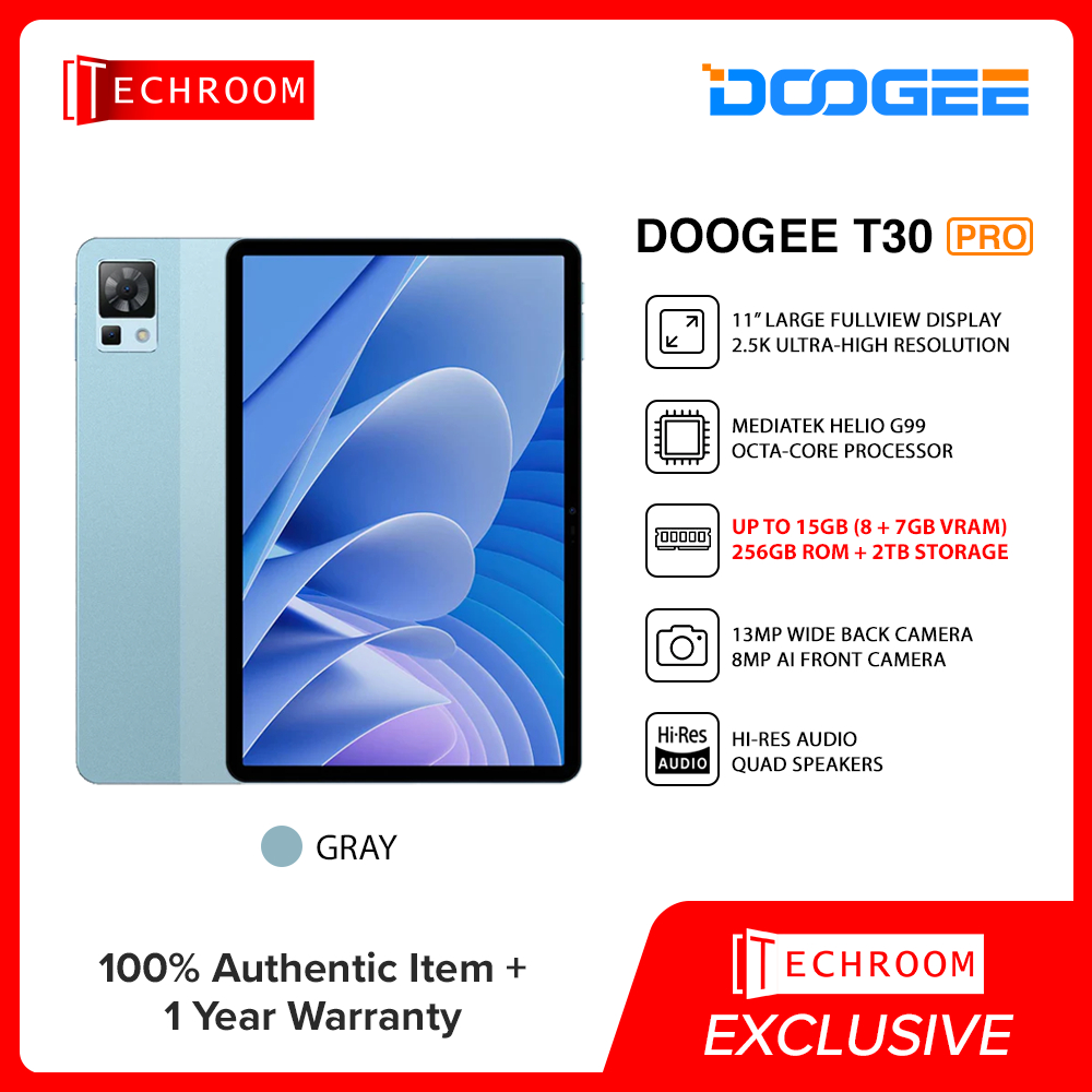 DOOGEE T30 PRO TABLETTE PC 11 Écran 2.5K 8580mAh Android 13.0