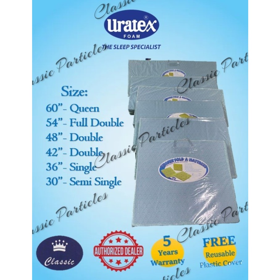 Uratex deals trifold sizes