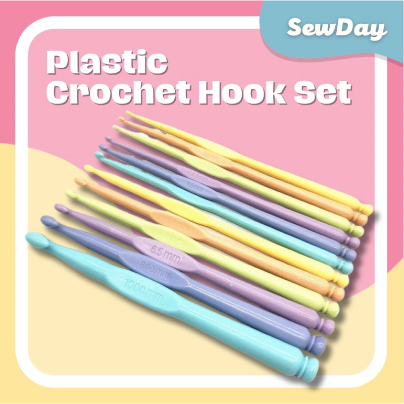 Plastic Crochet Hook Set