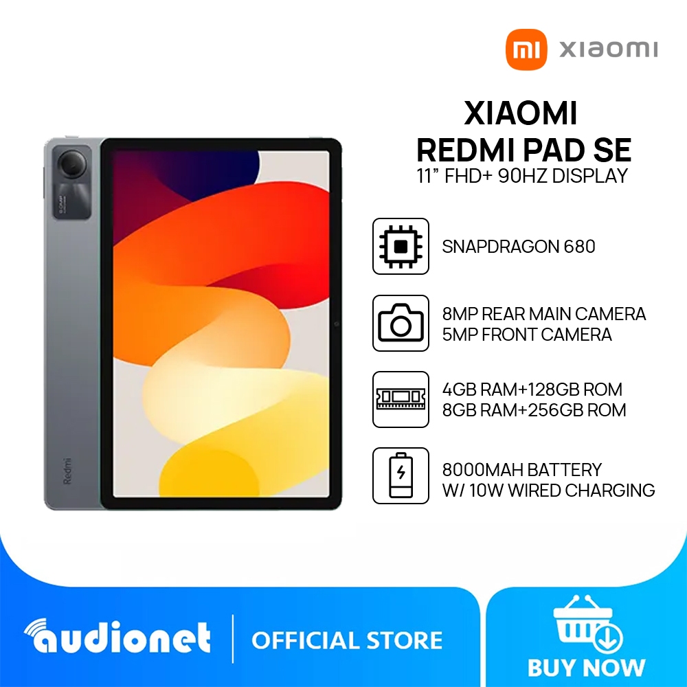 Xiaomi Redmi Pad SE 8/256GB Mi Tablet 90Hz Snapdragon®680 8000mAh 11'' FHD+