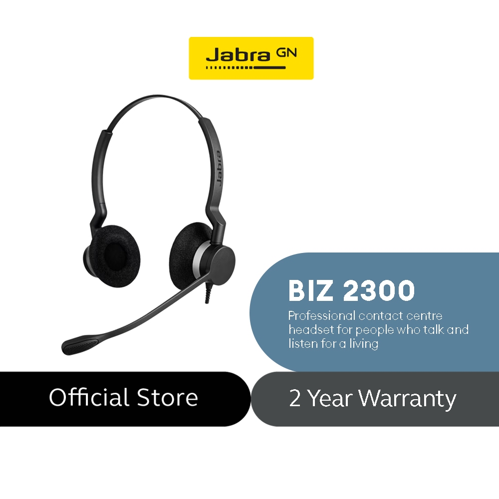 Jabra Biz 2300 USB A MS Duo Headset Shopee Philippines