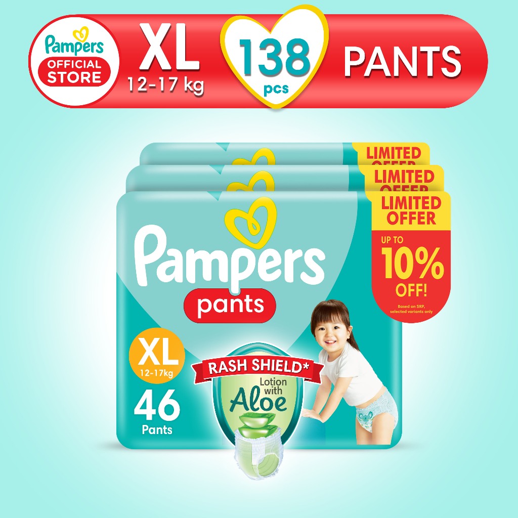 Pampers pants hot sale xl