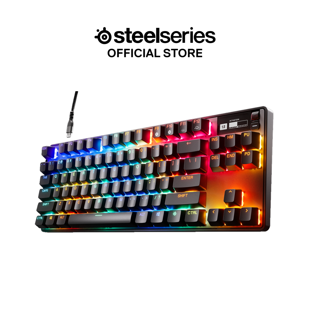 SteelSeries Apex Pro TKL Wired RGB Mechanical Gaming Keyboard, 2023 64856, apex  pro tkl 