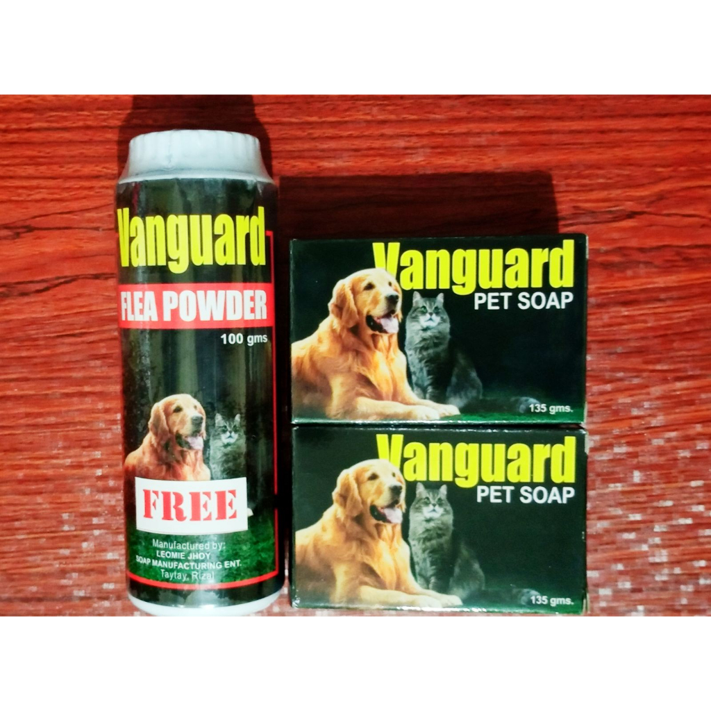 Vanguard For Dogs And Cats Pets Soaps And Powder To Remove Fleas