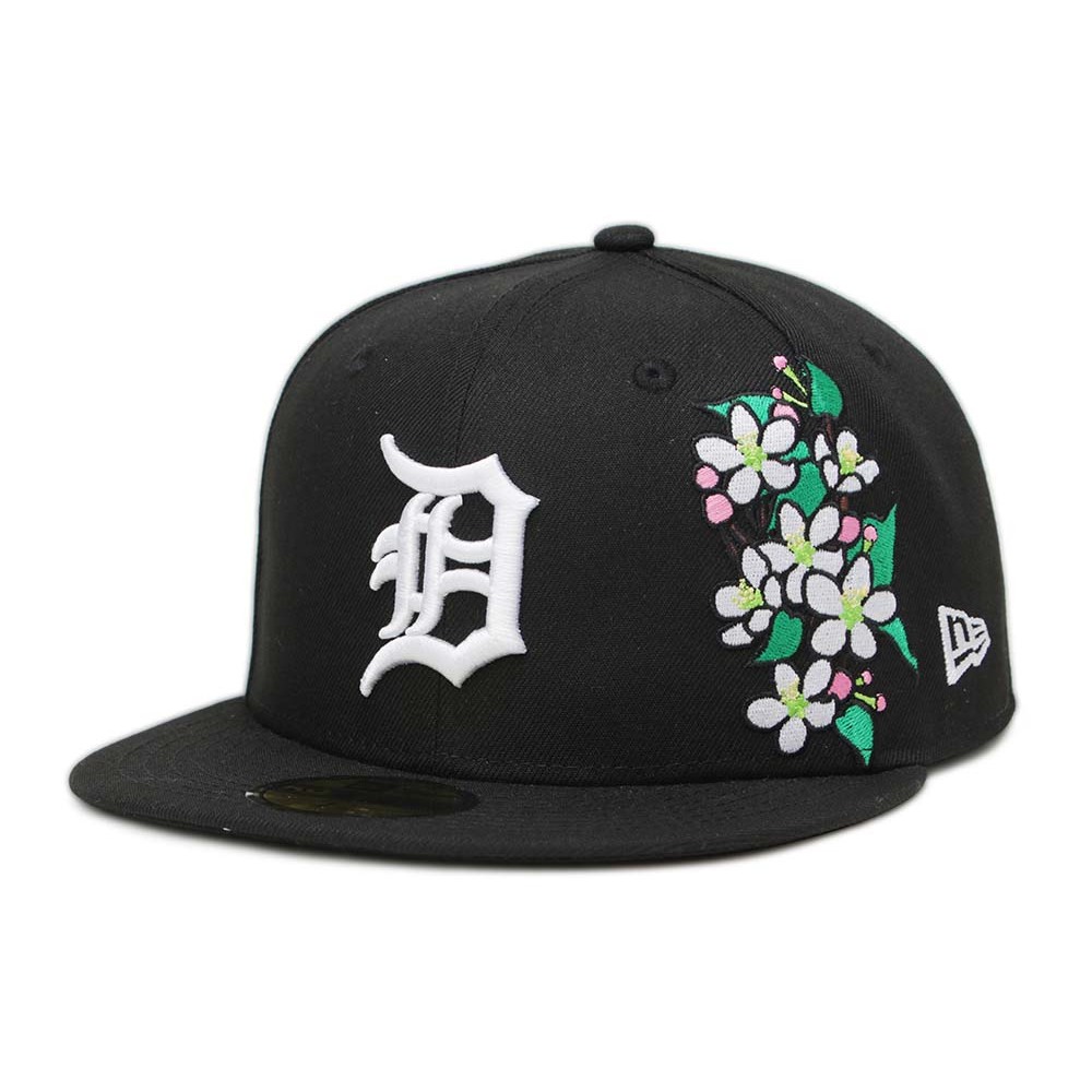 New Era Detroit Tigers 'State Flower' 59FIFTY Fitted Black/Floral