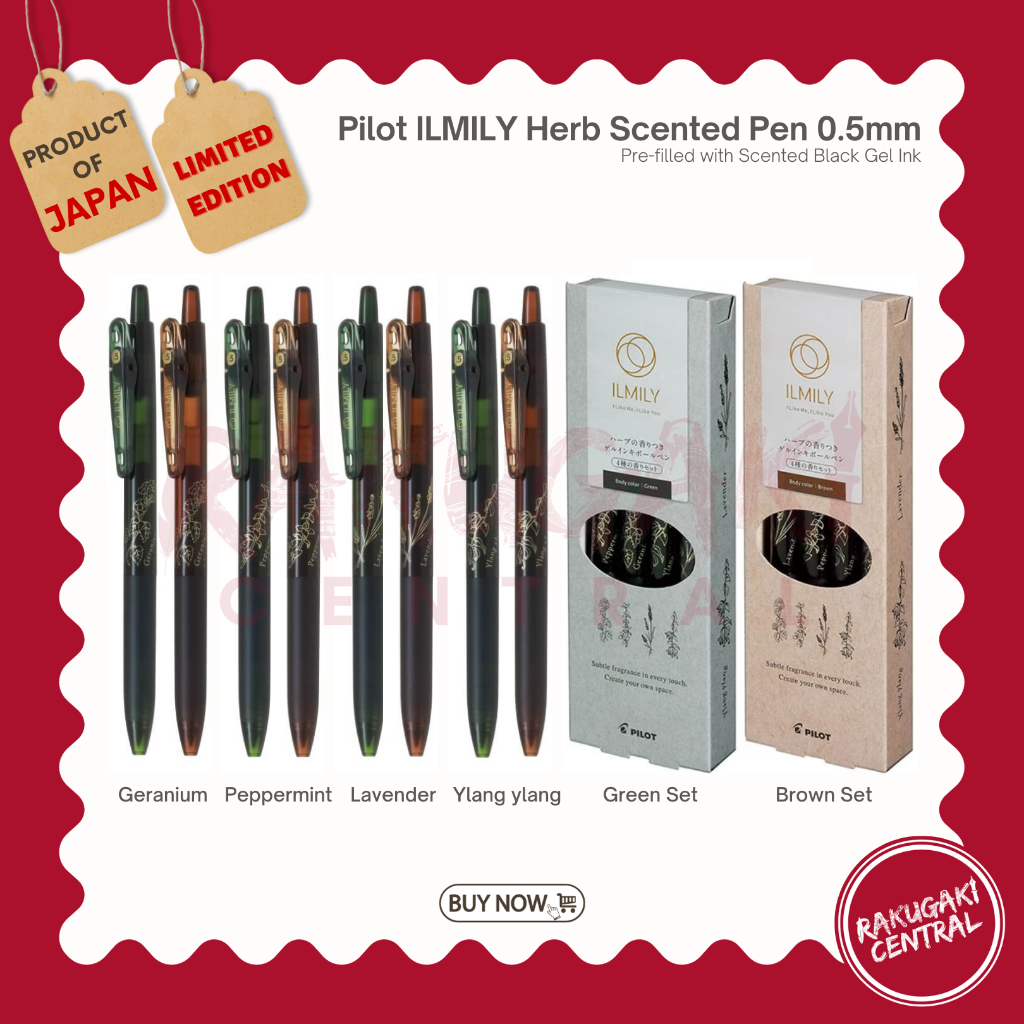 Pilot ILMILY Herbal Scented Gel Pen Set