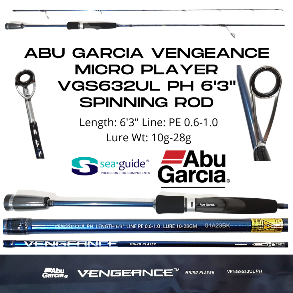 Abu Garcia Vengeance Spinning VGS632UL Spinning Rod GoodCatch Fishing Buddy