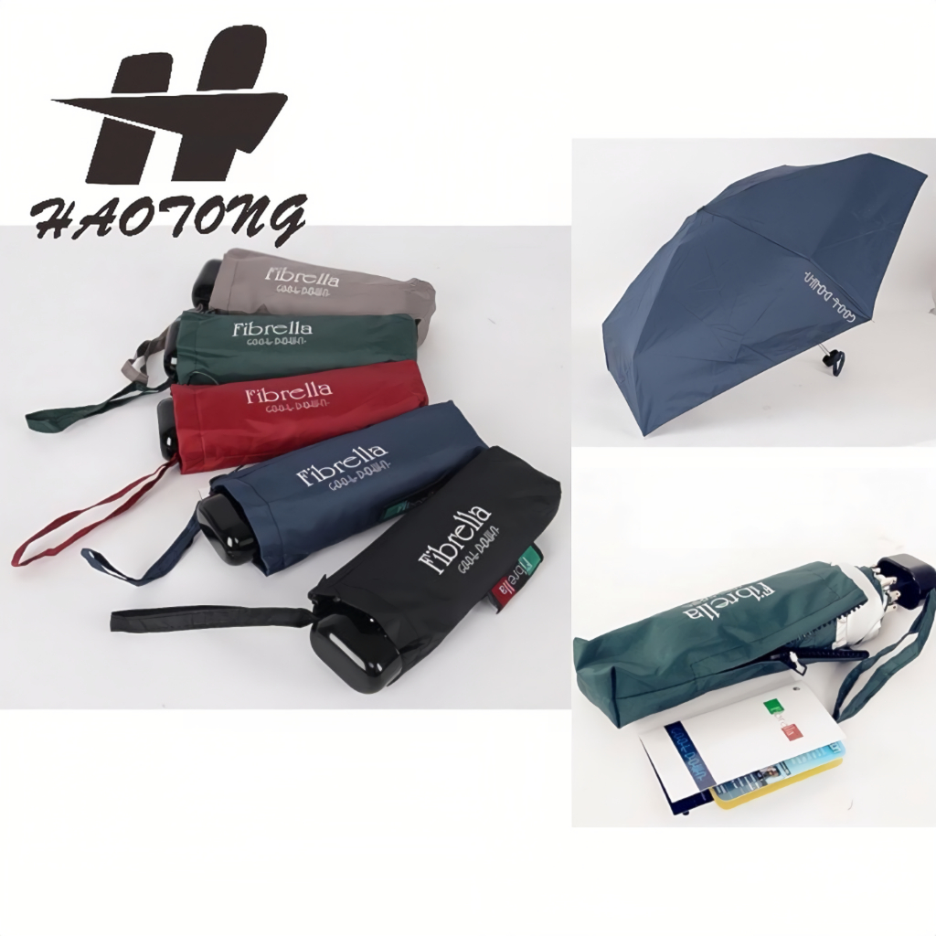 HAOTONG 5001 Fashion Pocket size 5 Folds Manual Umbrella FIBRELLA