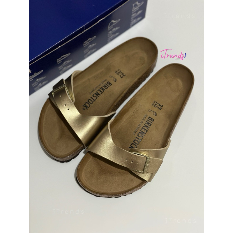 Birkenstock madrid birko flor gold hot sale