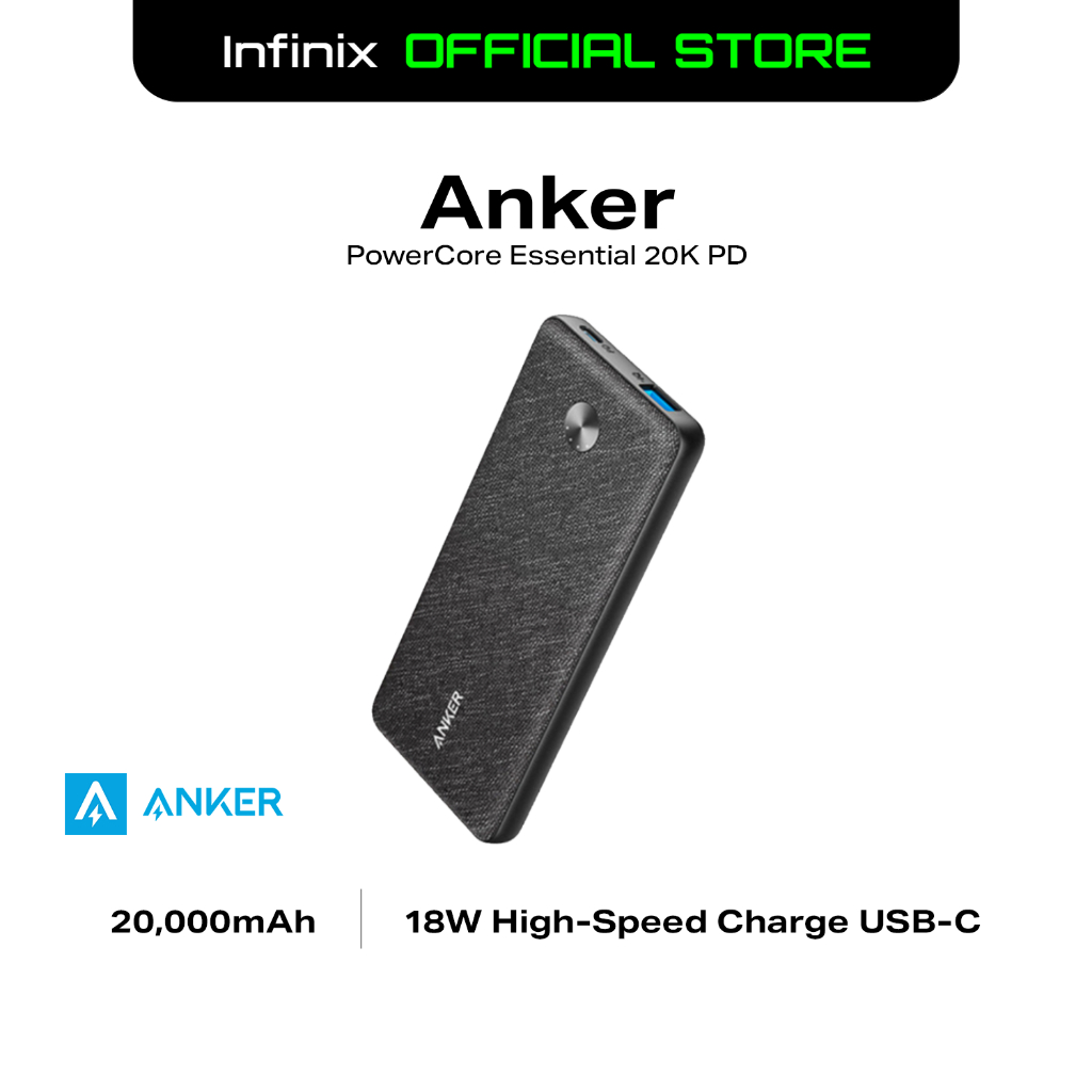 Anker PowerCore Essential 20000 PD Powerbank, Portable Charger