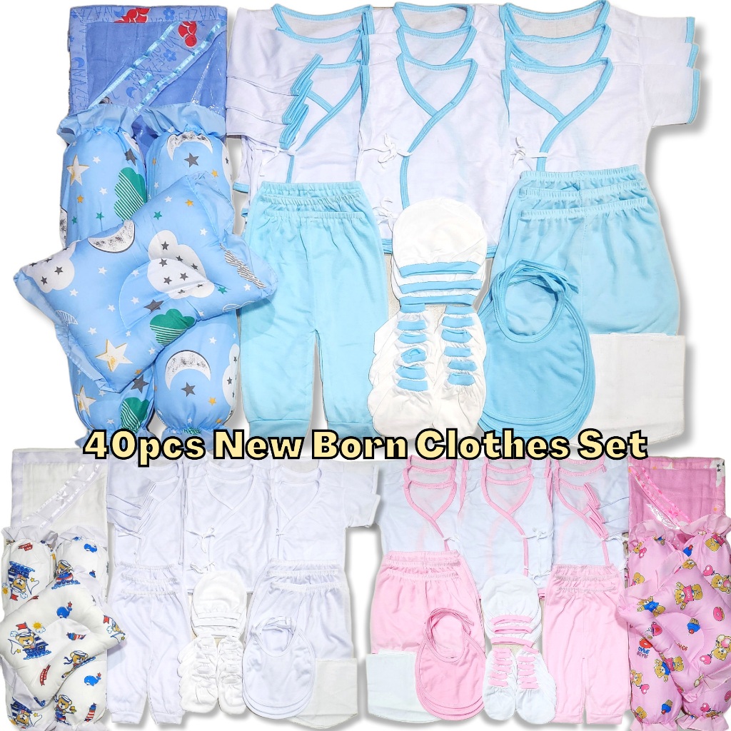 24 PCS AFFORDABLE NEWBORN CLOTHES SET SULIT TIPID PACK INFANTS WEAR BASIC NEW  BORN BABY CLOTHES SET.