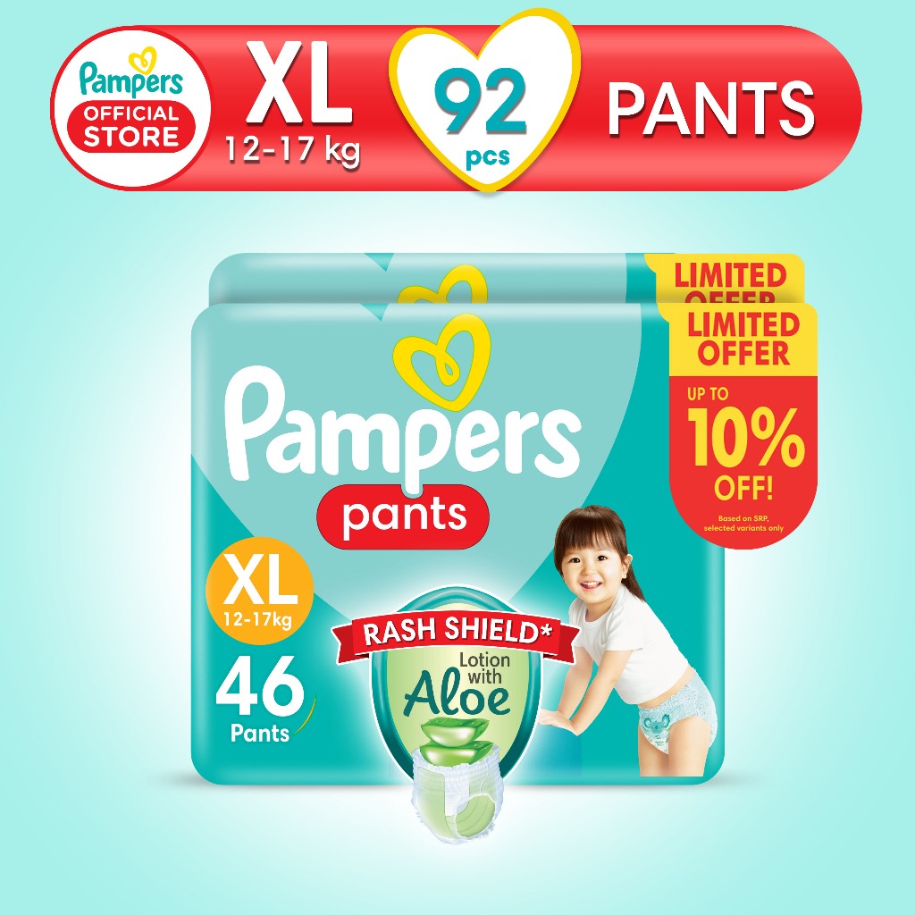 Pampers pants best sale large price