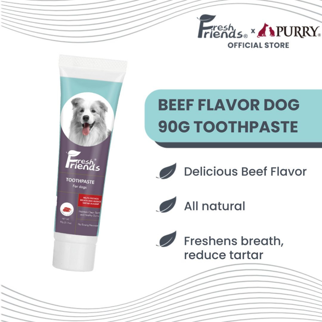 Fresh Friends Dog Toothpaste Beef Flavor 90g Natural Toothpaste