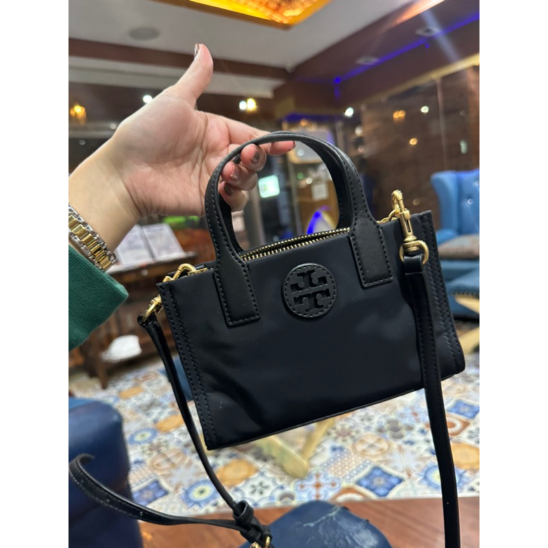 Tory burch mini ella nylon outlet tote