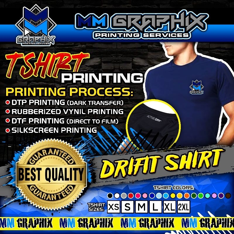 Dri fit outlet tee shirt printing