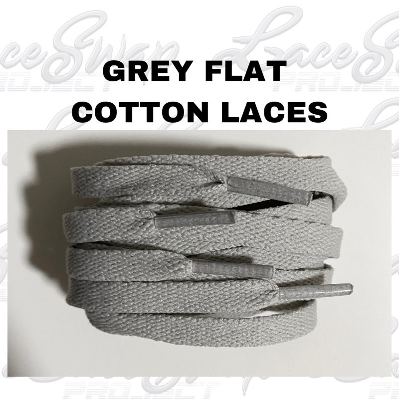 Light grey hot sale flat shoelaces